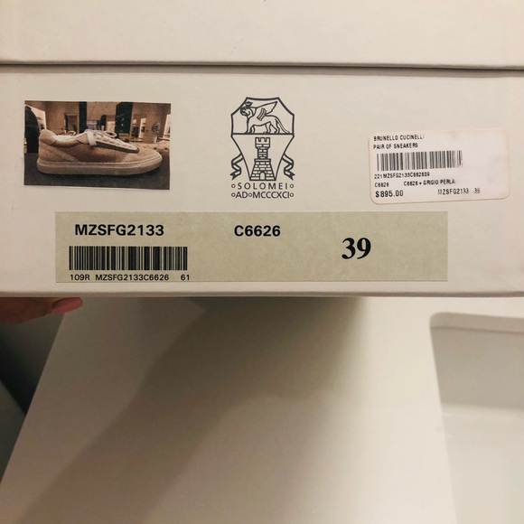 Brunello Cucinelli Pair of Sneakers. Size 39. - Picture 3 of 8